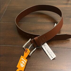 Timberland leather belt NWT brown